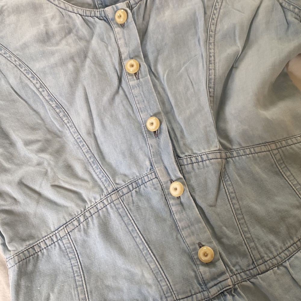 Vintage see by Chloe chambray corset romper 4 - Picture 4 of 17